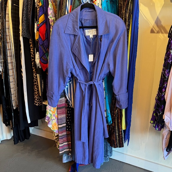 Gallery Jackets & Blazers - Vintage Gallery Purple Trench Coat